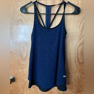 Navy Blue Athletic Tank Top